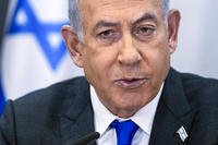 Israeli Prime Minister Benjamin Netanyahu chairs a cabinet meeting