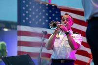 Trumpet player solos with The U.S. Army Band and Chorus