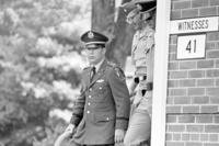 Lt. William Calley leaves the court-martial building at Fort McPherson, Ga., Sept. 13, 1971, after being allowed to invoke his constitutional privileges and not testify in the trial of Capt. Ernest Medina. Calley, who as an Army lieutenant led the U.S. soldiers who killed hundreds of Vietnamese civilians in the My Lai massacre, died on April 28, 2024, in Gainesville, Fla. (Mark Foley/AP File Photo)