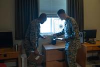 A barracks inspection at Marine Corps Base Camp Lejeune