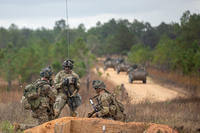 live-fire exercise during the Joint Readiness Training Center 25-02 rotation at Fort Johnson