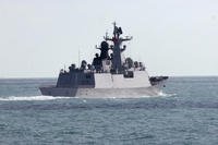 People's Liberation Army-Navy Jiangkai-class frigate Hengyang travels in the Torres Strait off Australia's coasta