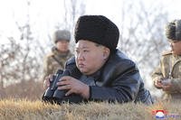 North Korean leader Kim Jong Un oversees the test firings