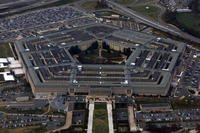 The Pentagon is seen from a flight taking off from Ronald Reagan Washington National Airport