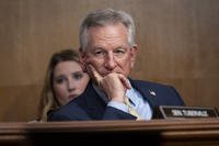 Sen. Tommy Tuberville attends a confirmation hearing
