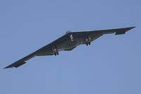 A B-2 bomber arrives at Whiteman Air Force Base, Missouri.