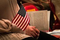 Naturalization ceremony at Camp Foster