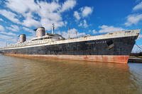 The Ocean Liner SS United States was brought to Mobile from Philadelphia