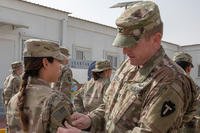 Patching ceremony at Joint Training Center, Jordan