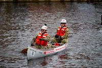 Members of the U.S. Army Corps of Engineers went for a paddle during the 60th River Rat Race on Millers River in Athol, Massachusetts