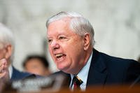 Sen. Lindsey Graham, R-S.C., speaks at an oversight hearing before the Senate Judiciary Committee, on Capitol Hill in Washington, Tuesday, Oct. 7, 2025. (AP Photo/Allison Robbert)