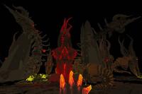 Devil Daggers Glowing Totem On Stage