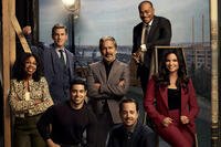 The main cast of NCIS poses together in a promotional portrait celebrating the series’ 500th episode milestone. The cast of NCIS poses for a promotional portrait ahead of the series’ milestone 500th episode. Pictured (L-R): Diona Reasonover, Sean Murray, Gary Cole, Rocky Carroll, Wilmer Valderrama and Katrina Law. Photo: Sonja Flemming/CBS ©2025 CBS Broadcasting, Inc. All Rights Reserved.