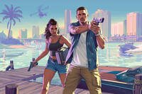 GTA 6 Jason and Lucia with guns drawn