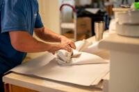 A mover wraps an item.