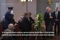 Bob Dole Honored in Kansas Hometown Service