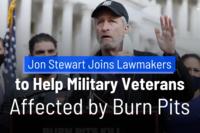 Jon Stewart Joins Lawmakers to Help Military Veterans Affected by Burn Pits