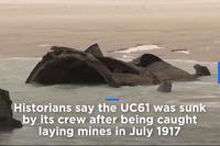 WW1-era German Submarine Emerges from French Beach