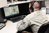 Airman learning online.