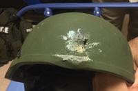 Orlando police credited this kevlar helmet with saving the life of an officer who responded to the deadliest mass shooting in U.S. history. (Photo courtesy Orlando Police Department.)