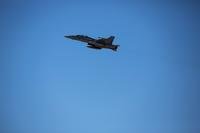 An F/A-18D Hornet with Marine All-Weather Fighter Attack Squadron (VMFA) 224, takes off on a flight during exercise Jaded Thunder 17 at Salina, Kan., Feb. 17, 2017. (U.S. Marine Corps photo/Zachary M. Ford)