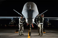 MQ-9 Reaper drones have been used by the Air Force Rescue Coordination Center at Tyndall Air Force Base, Fla., to track down missing persons. (US Air Force photo)