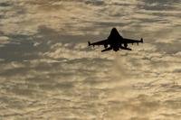 An F-16 Fighting Falcon, assigned to the 35th Fighter Wing, conducts a touch-and-go landing at Misawa Air Base, Japan, Aug. 31, 2017. (U.S. Air Force photo/Deana Heitzman)