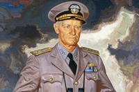 Admiral Chester Nimitz, oil painting, National Portrait Gallery