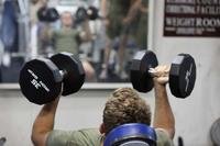 Free weights exercise.