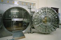 A large bank vault.