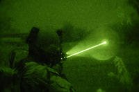 A soldier seeks a target at night. Army and Marine Corps leaders want to standardize training for nighttime marksmanship in order to capitalize on experiences from troops over the past decade in Iraq and Afghanistan. DoD photo