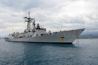 The U.S. frigate Taylor is the latest vessel to enter the Black Sea following rising tensions with Russia over incursions in Ukraine. (U.S. Navy photo)