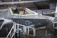 An F-35 Lightning II endures freezing temperatures in the 96th Test Wing's McKinley Climatic Laboratory. Air Force photo