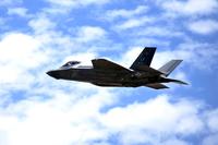 An F-35A Lightning II soars through the sky July 17, 2017 at Luke Air Force Base, Ariz. (U.S. Air Force/Airman 1st Class Pedro Mota)