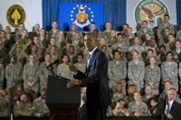 President Barack Obama speaks at US Central Command at MacDill Air Force Base, Fla., Wednesday, Sept. 17, 2014. (AP Photo/Pablo Martinez Monsivais)