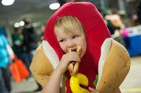 A military child attends a Trunk or Treat event on Minot Air Force Base, North Dakota. (Photo: U.S. Air Force/Airman 1st Class Apryl Hall.)