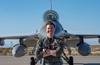 David Schmitz stands on the flight line at Holloman Air Force Base, New Mexico.