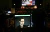 National Security Agency leaker Edward Snowden talks during a teleconference. 