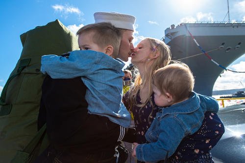 USS Nimitz homecoming Navy family military discount