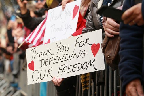 Veterans Day Parade in New York, New York