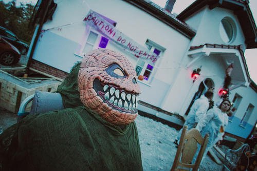 More than 200 people showed up for a Halloween party hosted by an Army officer.