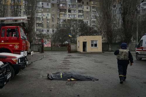 Russian shelling of the fire station in Kherson, Ukraine, on the Orthodox Christmas Eve