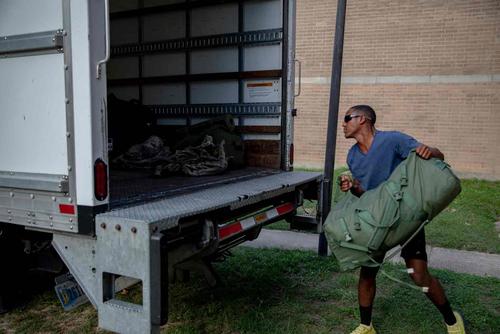 Smoke Bomb Hill barracks move out at Fort Bragg, N.C.