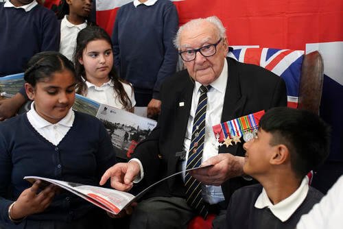 D-Day veteran and Ambassador for the British Normandy Memorial, Ken Hay, 98