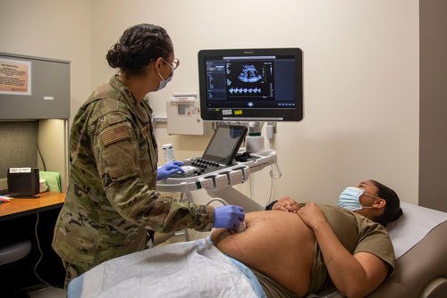 ultrasound in the Women’s Health Clinic at Wilford Hall Surgical Ambulatory Center, Joint Base San Antonio-Lackland