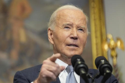 President Joe Biden speaks about the collapse of the Syrian government under Bashar Assad.