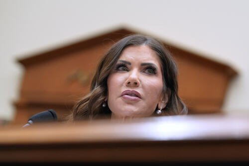 Homeland Security Secretary Kristi Noem testifies before a House Judiciary Committee hearing on the oversight of the Department of Homeland Security, Wednesday, March 4, 2026 in Washington. (AP Photo/Mariam Zuhaib)